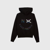 NO FAKE FRIENDS HOODIE - AURORA REFLECTIVE BLACK