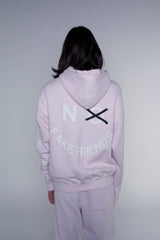 NO FAKE FRIENDS HOODIE - YUMMY PINK