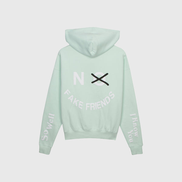 NO FAKE FRIENDS HOODIE - MINT SLUSH