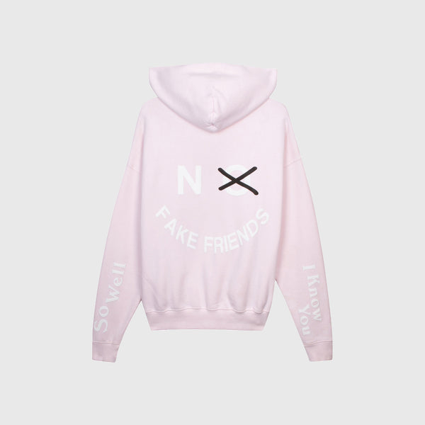 NO FAKE FRIENDS HOODIE - YUMMY PINK